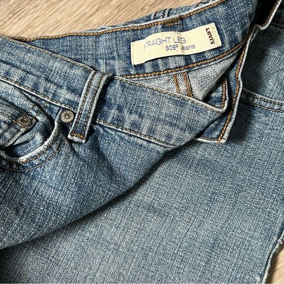 VTG LEVI'S 550 High Rise Relaxed Leg Denim Straight Jean 12 - Picture 8 of 9